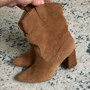 Mi.iM Brown Suede Heeled Boots